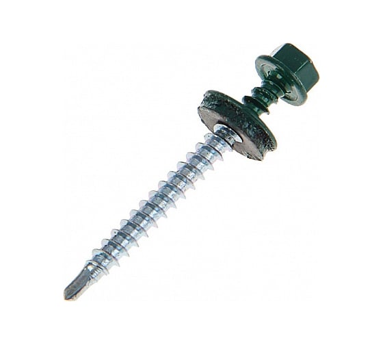 Изображение товара Саморез Tech-Krep КР сверло, 4.8x51 мм, RAL 6005, темно-зеленый, 5 кг, коробка 150923