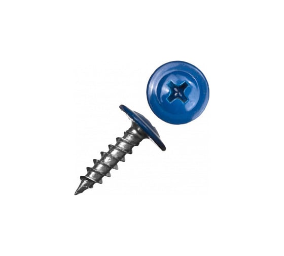 Изображение товара Саморез Tech-Krep KP ШСММ 4.2x16 мм, синий RAL 5005, 1 000 шт. 133676