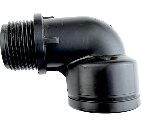 Изображение товара Пластиковый угол Профитт нр 3/4" - вр 3/4" чёрный 2228135