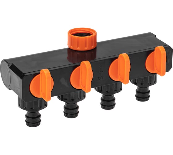 Изображение товара Разветвитель для шланга на 4 канала 1/2", 3/4" Четыре сезона 62-0225