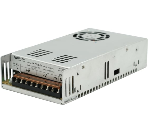 Изображение товара Блок питания INNOCONT -10 +50С, IP20, вход: 220VAC, 3.5А, выход: 300W, 24VDC, 12.5A, типы защиты: КЗ, перегрузка, перенапряжение SB-P-320-24