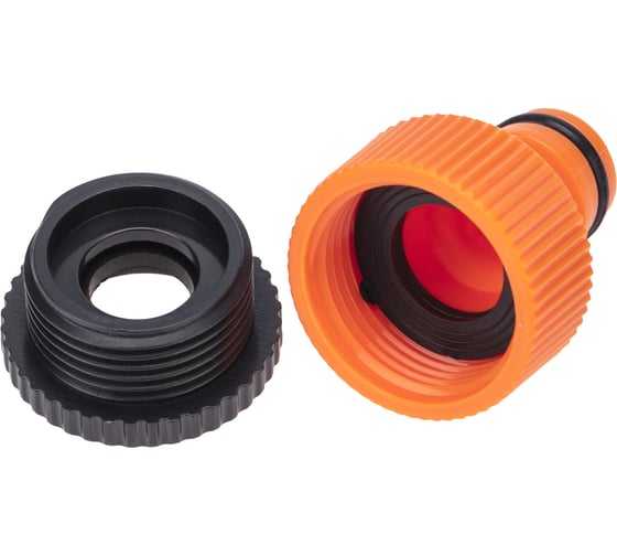 Изображение товара Адаптер для шланга на кран быстрого соединения 3/4" и 1/2" Четыре сезона 62-0212