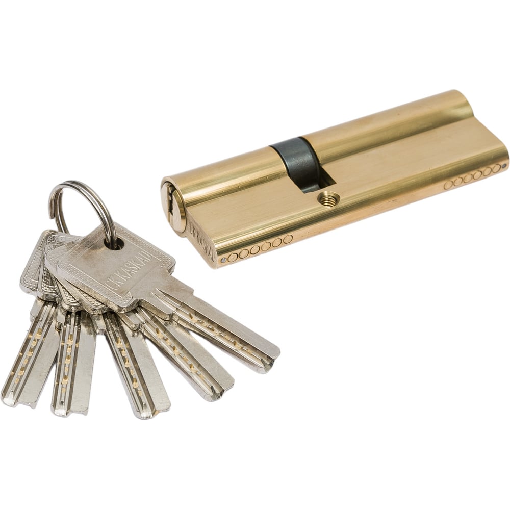 Изображение товара Цилиндр СК 90 мм 35+55 латунь двухсторонний надежный замочный цилиндр