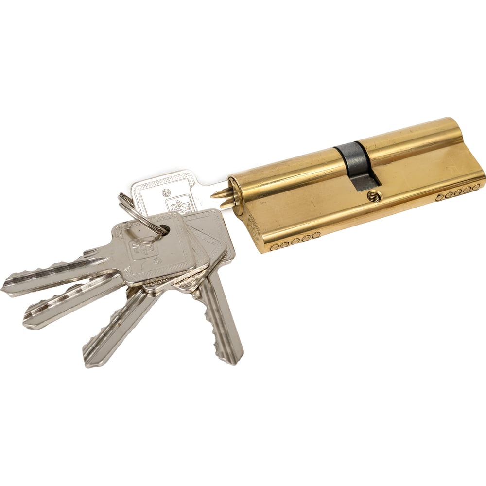 Изображение товара Цилиндр СК 90 мм из латуни модель СК 6090 F для дверей надежная безопасность