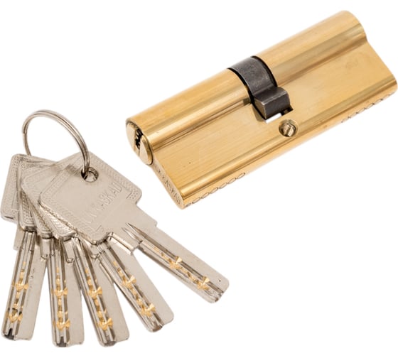 Изображение товара Цилиндр СК 80 мм, латунь, перфоключ СК 6080 П