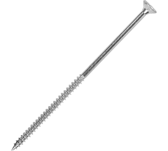 Изображение товара Саморез по дереву КРЕП-КОМП белый цинк POZY 5х120 100шт бд5120ф