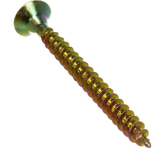 Изображение товара Саморез по дереву КРЕП-КОМП желтый цинк POZY 4х45 500шт жд445ф