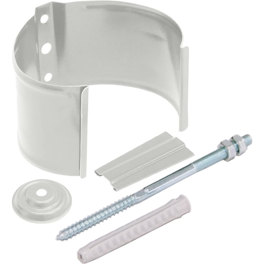 Изображение товара Кронштейн трубы на кирпич Grand Line 90 мм RAL 9003 ШК 100605