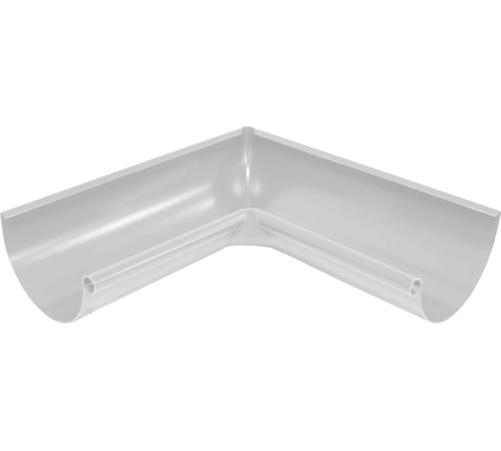 Изображение товара Внутренний угол желоба Grand Line 90 градусов, 125 мм, RAL 9003 ШК 88022