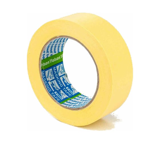 Изображение товара Малярная лента Folsen желтая 60oC 25ммx50м 02325