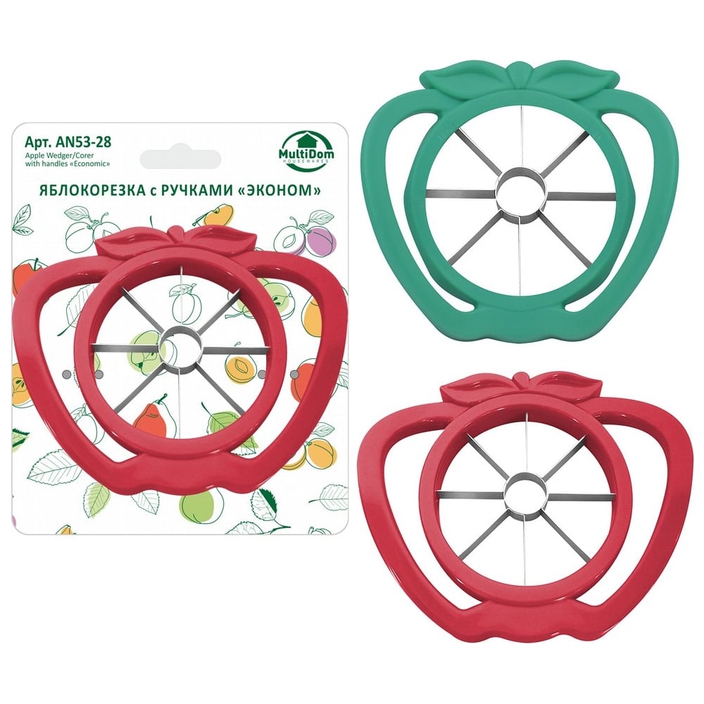 Изображение товара Яблокорезка с ручками МУЛЬТИДОМ Ан53-28 диаметр 9 см для фруктов