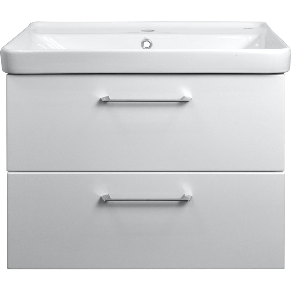 Изображение товара Комплект Azario Ника 70 подвесная тумба с раковиной Monte 70 CS белый стиль современный