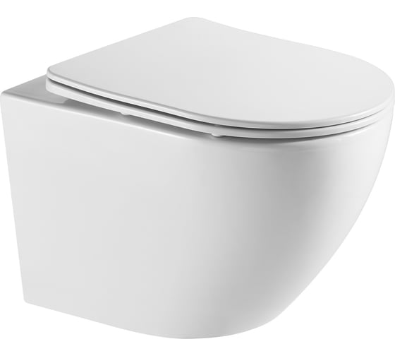 Изображение товара Подвесной унитаз Azario grado 490x365x370 безободковый, антивсплеск, торнадо, микролифт az-0046-uq 00081016