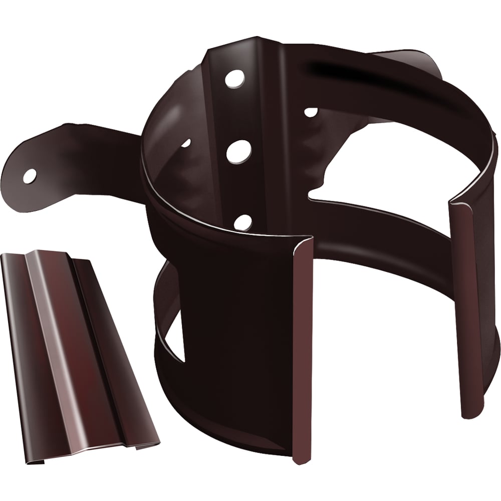 Изображение товара Кронштейн трубы на дерево Grand Line 90 мм RAL 8017 надежное крепление