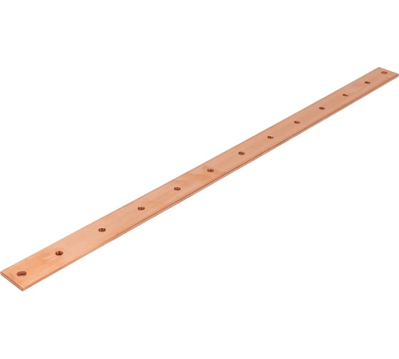 Изображение товара Медная шина заземления Cabeus 11 точек подключения, 19" дюймов CGB-IN-1U-11-19