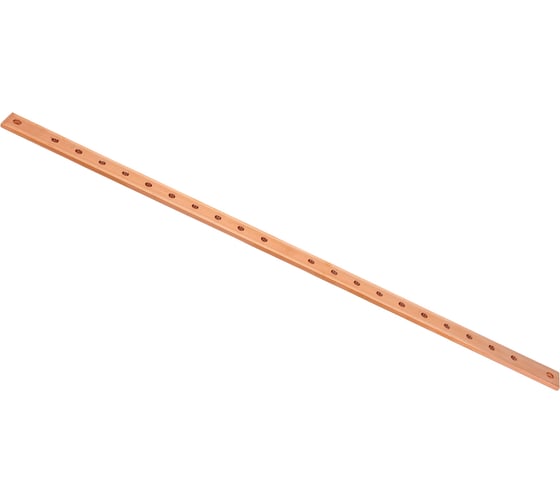 Изображение товара Медная шина заземления Cabeus с изоляторами, 20 точек подключения, 19" дюймов CGB-IN-1U-20-19