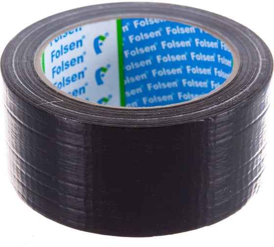 Изображение товара Универсальная тканевая влагоустойчивая лента Folsen 48ммx25м черная 240мк 051044825