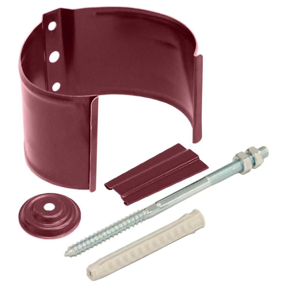 Изображение товара Кронштейн трубы на кирпич 90 мм RAL 3005 для монтажа трубопроводов