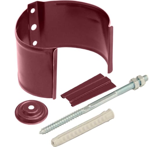 Изображение товара Кронштейн трубы на кирпич Grand Line 90 мм, RAL 3005 ШК 100606