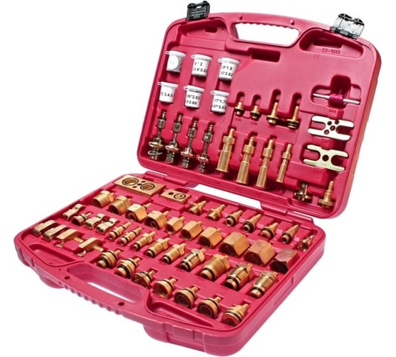 Изображение товара Набор адаптеров для тестирования автокондиционера европейских автомобилей в кейсе JTC 4707