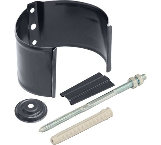 Изображение товара Кронштейн трубы на кирпич Grand Line 90 мм, RAL 7024 ШК 379776