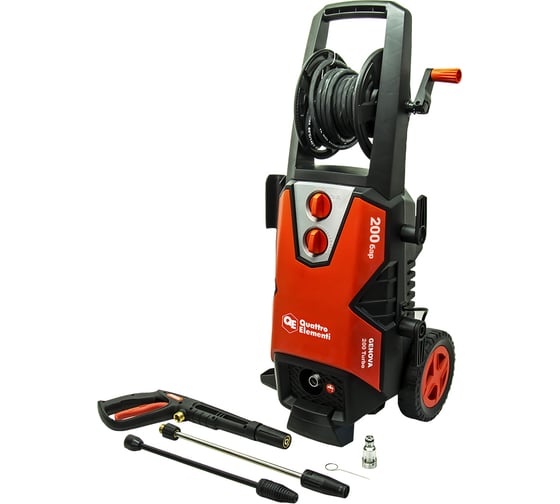 Изображение товара Мойка высокого давления QUATTRO ELEMENTI GENOVA 200 Turbo + ротационная насадка 912-129