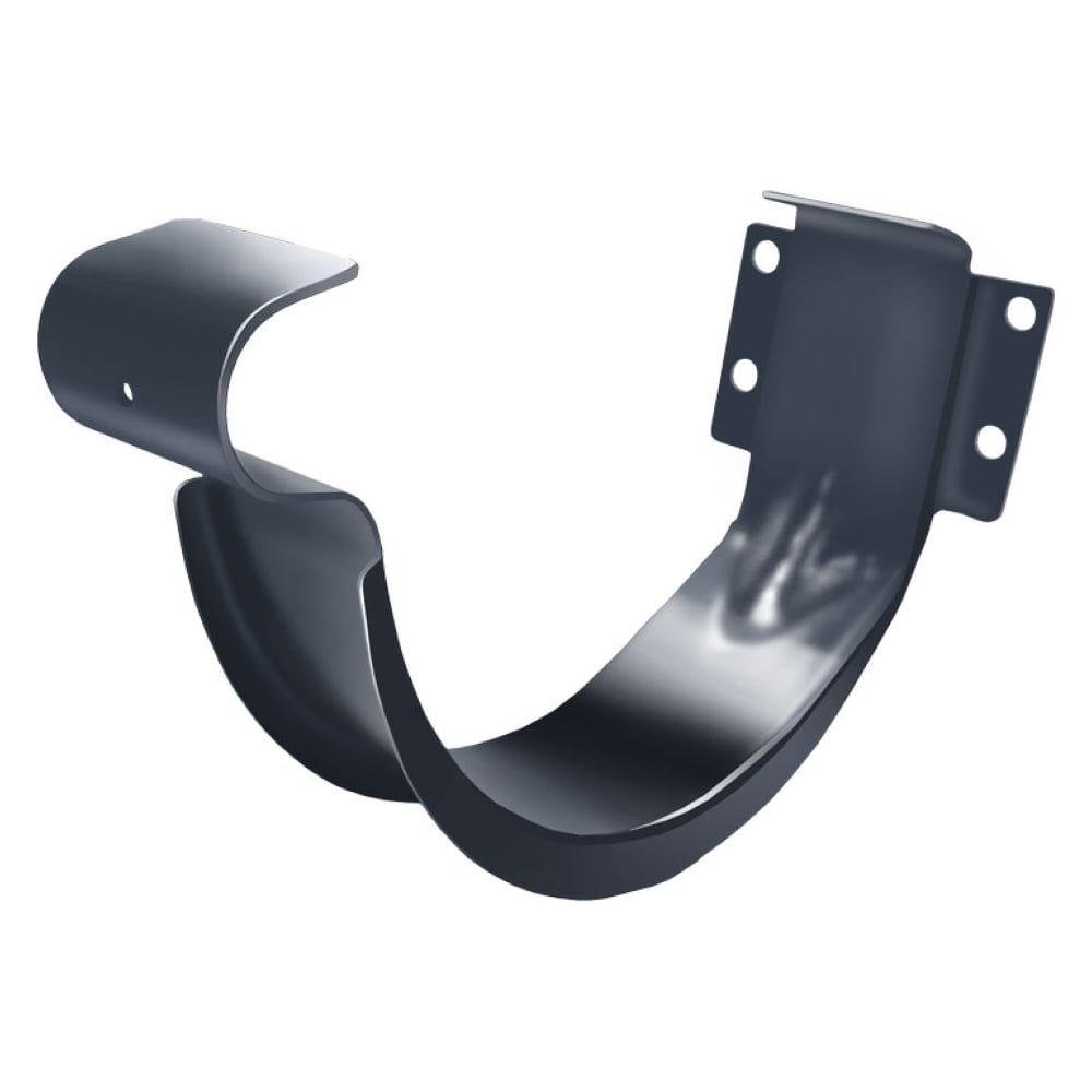 Изображение товара Короткий крюк Grand Line 125 мм RAL 7024 металл надежный монтажный инструмент