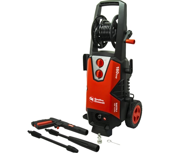 Изображение товара Мойка высокого давления QUATTRO ELEMENTI NAPOLI 180 Turbo + роторная насадка 912-112