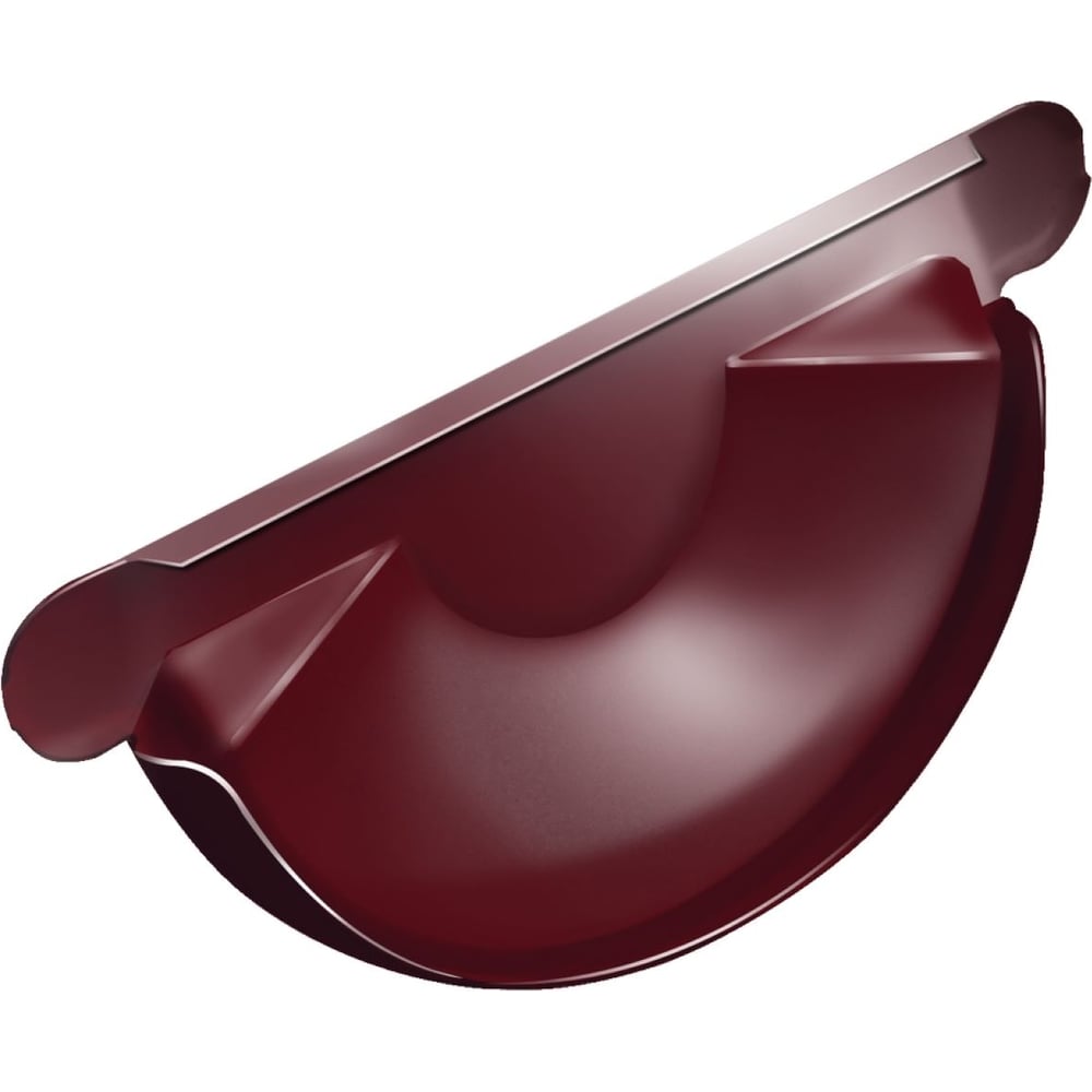 Изображение товара Универсальная торцевая заглушка Grand Line 125 мм, бордовый RAL 3005