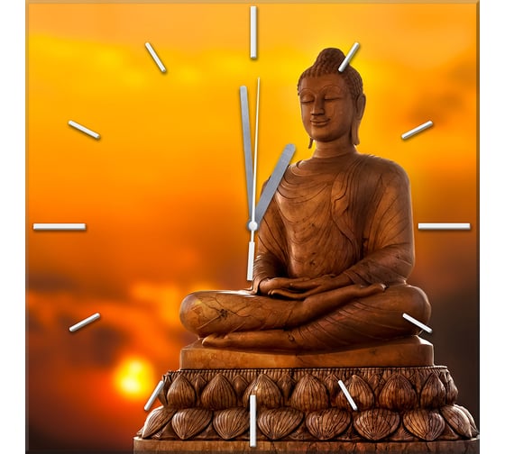 Изображение товара Стеклянные настенные часы ООО Оптион БУДДА 82922