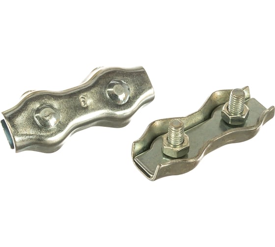 Изображение товара Канатный двойной зажим КРЕП-КОМП Duplex м6 25шт зд6ф