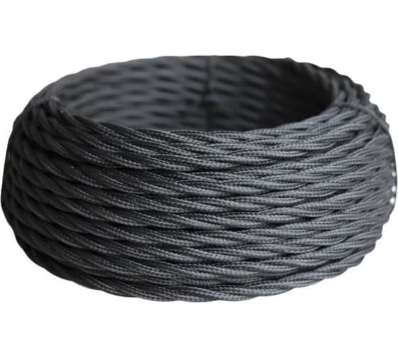 Изображение товара Силовой ретро кабель Retro Electro 3x1,5, черный, длина бухты 100 2269299