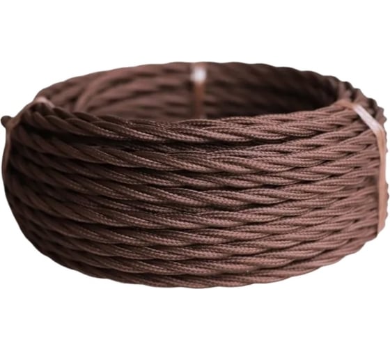 Изображение товара Силовой ретро кабель Retro Electro 3x2,5, коричневый, длина бухты 100 2269300