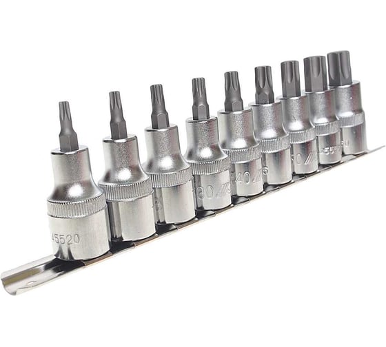 Изображение товара Набор бит-головок 1/2" TORX T20-T60 (9 предметов) JTC H409T