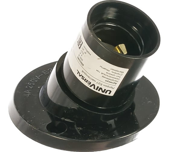 Изображение товара Патрон Е27 карболитовый настенный 4А 250В c этикеткой UNIVersal 5565280