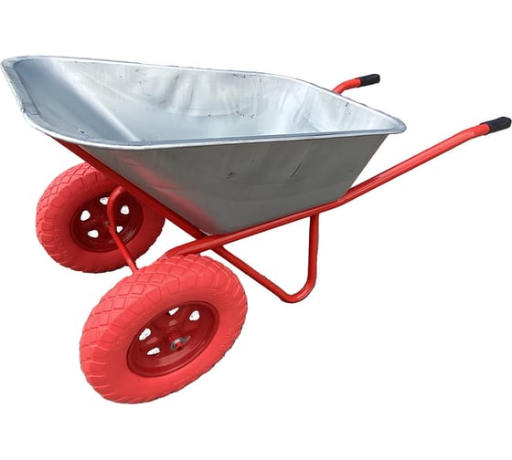 Изображение товара Строительная тачка SevenBerg 110 л, на 2-х литых ПУ колесах 4687203268466