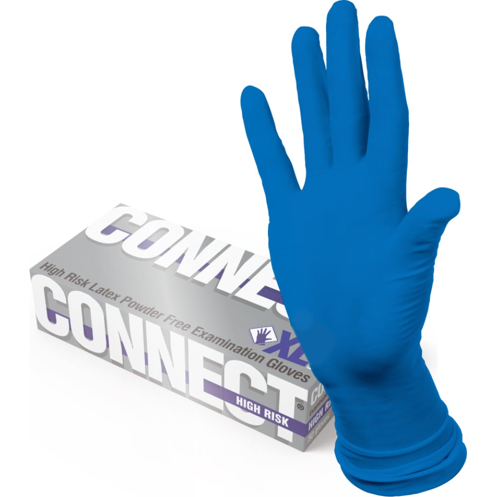 Перчатки CONNECT, размер XL, цвет синий