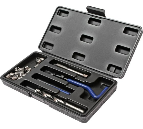 Изображение товара Набор для восстановления резьбы вставки М10x1.0, L=13.5мм, 10шт. 14 предметов JTC -4791 700617