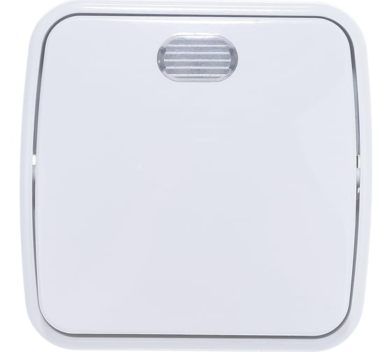 Изображение товара Одноклавишный выключатель с подсветкой, белый UNIVersal Электра 0019