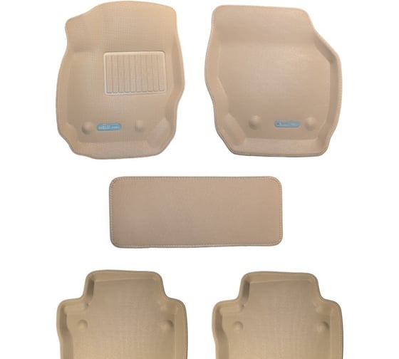 Изображение товара Коврики PSV для Mercedes Benz SLK Classe R171 2004-2011 г., 3D, бежевый Kagu 112339