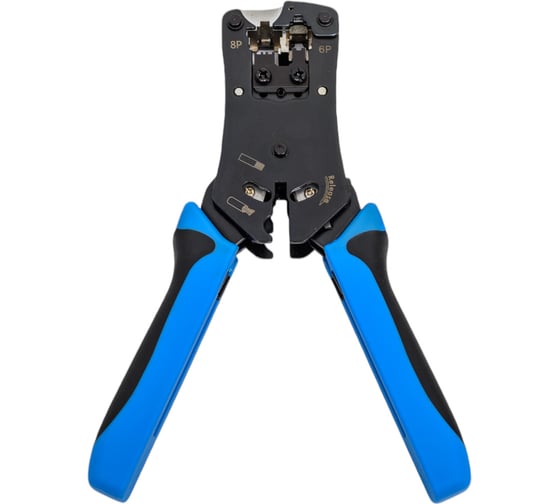 Изображение товара Обжимной инструмент Cabeus для RJ-45 (8р8с), RJ-11/12 (6р6с, 6р4с, 6р2с), 4р4с, 4р2с, профессиональный HT-N468B