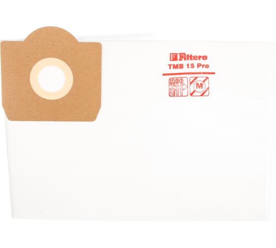 Изображение товара Мешки для пылесоса TMB, Lavor трехслойные синтетические Filtero TMB 15 Pro 20л 2шт 05685