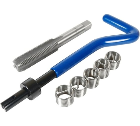 Изображение товара Набор для восстановления резьбы вставки М10x1.25, L=13.5мм, 5шт. 7 предметов JTC -4947 753852