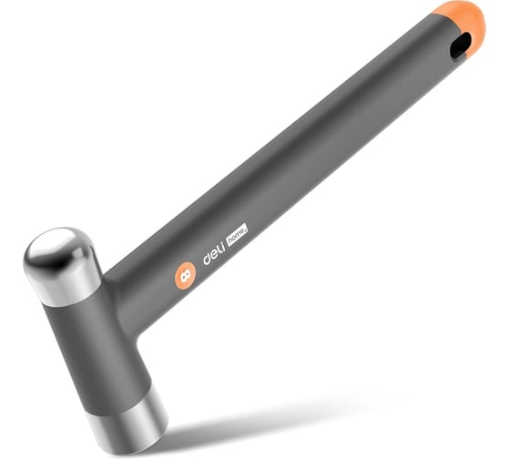 Изображение товара Молоток DELI "Home Series Gray" HT7008C 400 г, эксклюзивный дизайн, рукоять из Soft Touch пластика, подарочная упаковка 112883