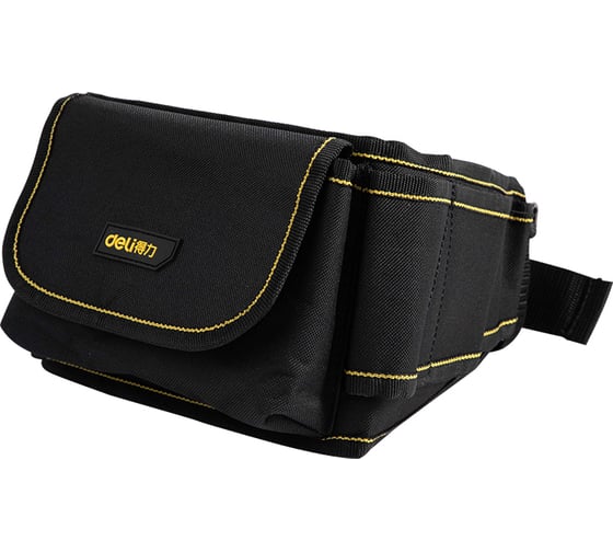 Изображение товара Пояс монтажника со сквозными карманами DELI DL5864 600x145x50 мм, 9+1 карманов, ткань оксфорд 600d 111119
