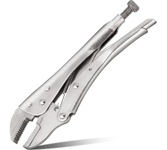 Изображение товара Зажимные клещи DELI ручной зажим с прямыми губками с фиксатором регулируемые DL109010 220мм рабочий ход 65мм, углеродистая сталь 110710