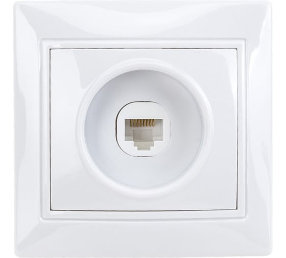 Изображение товара Компьтерная розетка, белая UNIVersal Севиль C0051