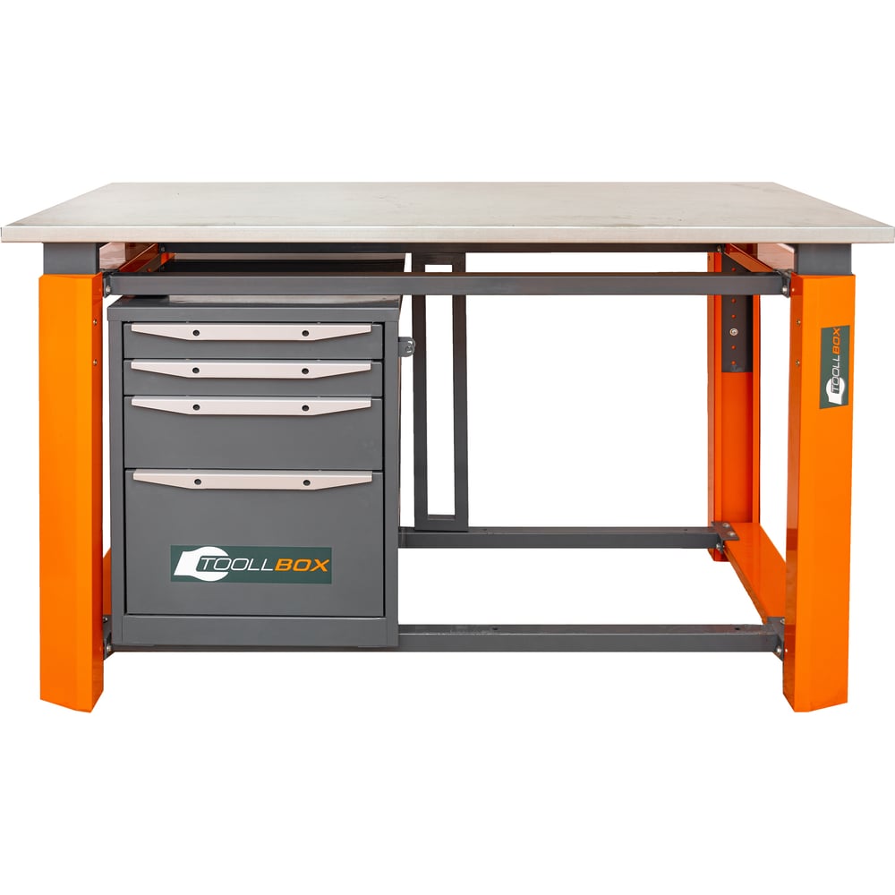 Изображение товара Однотумбовый верстак Toollbox TBP1500 с регулируемой столешницей