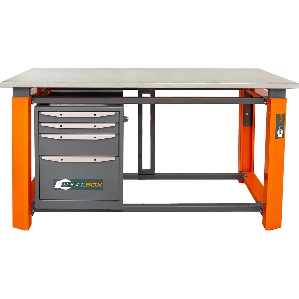 Изображение товара Однотумбовый верстак Toolbox TBP1800 с регулируемой столешницей для профессионалов