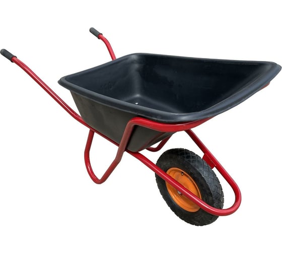 Изображение товара Одноколесная усиленная антиударная тачка Промышленник 110 л, пневматическое колесо 4,00/8 ПРОМ-110А1УКП